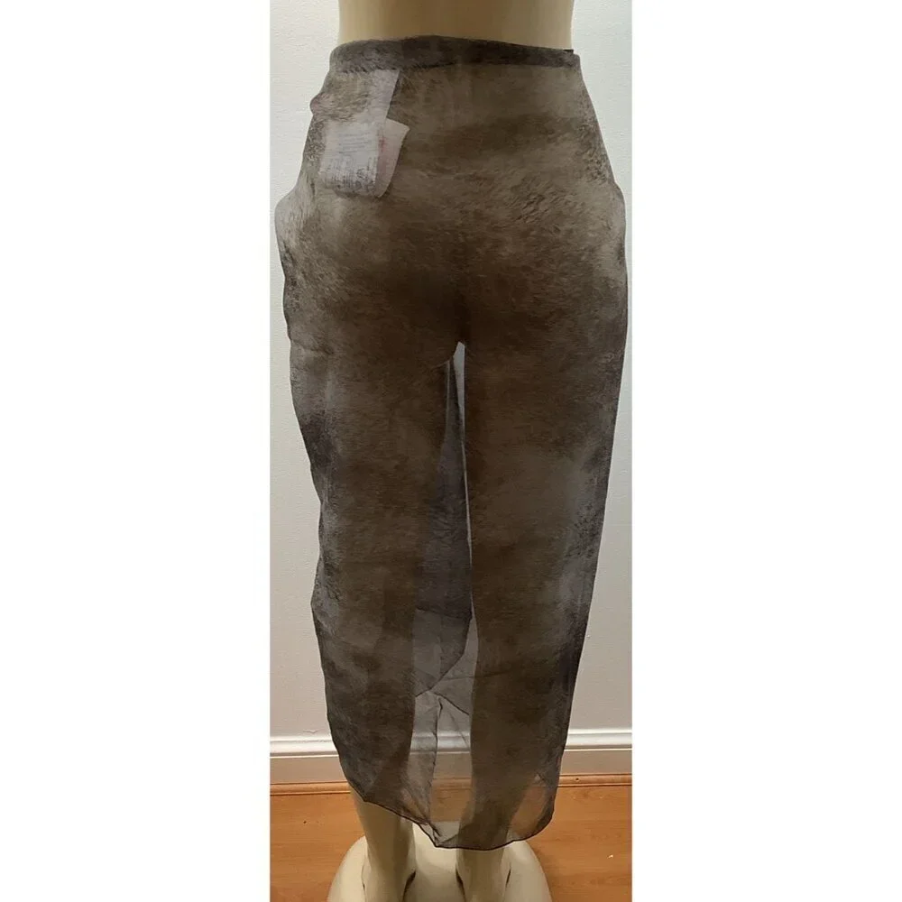 Zuliana Animal Print Long Sarong O/S New With Tags